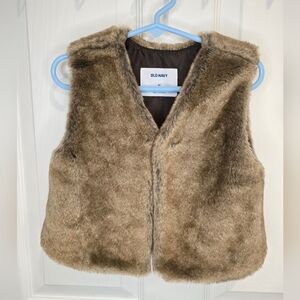 Old Navy Brown Faux Fur Kids Vest